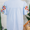  Ruthie Sleeve Ruffle Trim Shirt