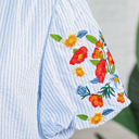  Ruthie Sleeve Ruffle Trim Shirt