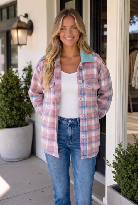 Sabrena Collared Flap Loose Shacket