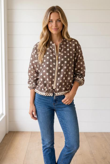 Sabrinia Up Long Sleeve Shacket