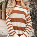  Sadie Sleeve Patchwork Baggy Sweater