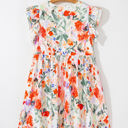  Salem Floral Ruffle Sleeve Dress
