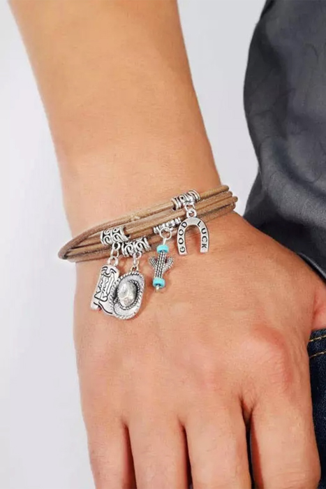 Salma Luck Cactus Layered Bracelet