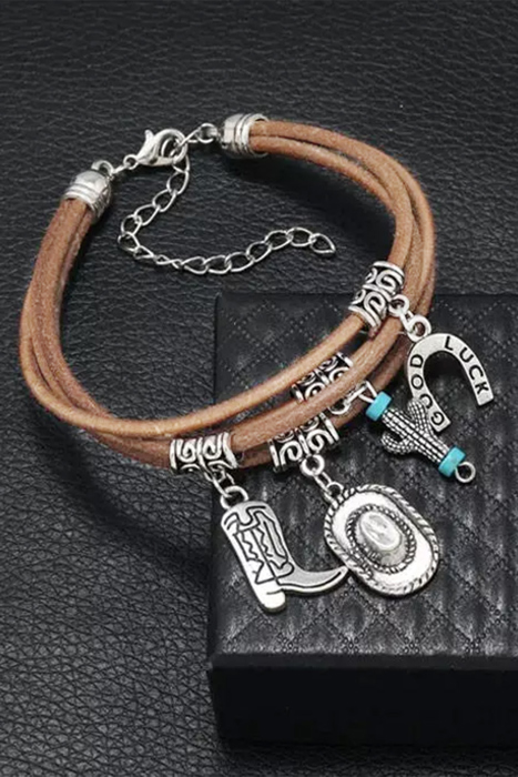 Salma Luck Cactus Layered Bracelet