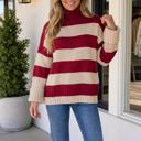  Samanthah High Relaxed Pullover Sweater