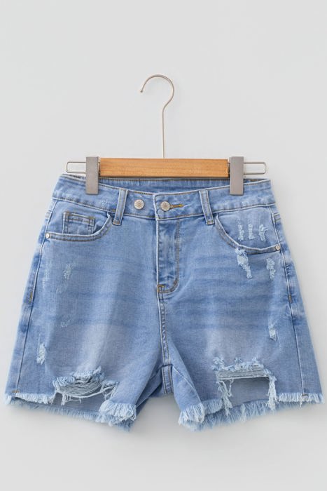 Saoirse Distressed Whiskery Shorts