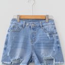  Saoirse Distressed Whiskery Shorts