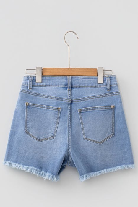 Saoirse Distressed Whiskery Shorts