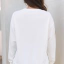  Saratris Drop Shoulder Oversized Sweatshirt