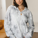 Gray Small Sariyah Kangaroo Quarter Zip Hoodie