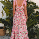  Sasha Floral Lace Tied Strap Dress