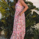  Sasha Floral Lace Tied Strap Dress