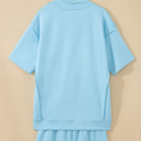  Sasha Seam Mock Oversize Tee Set