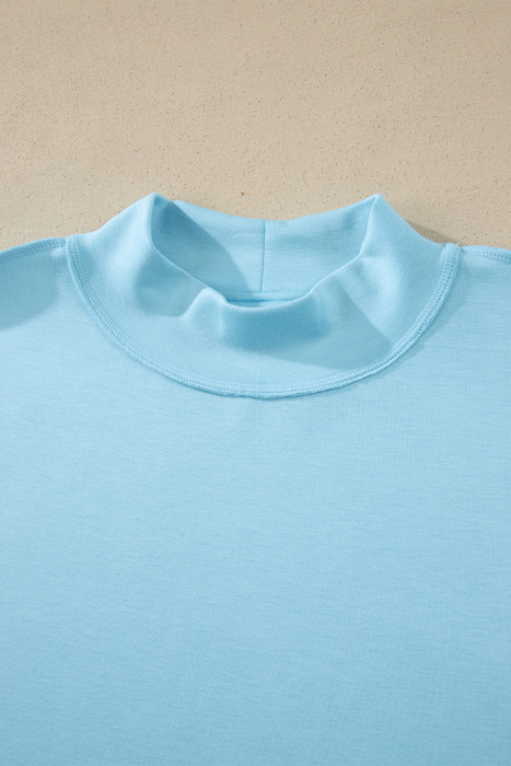 Sasha Seam Mock Oversize Tee Set