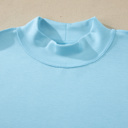 Sasha Seam Mock Oversize Tee Set