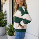  Sasha Shoulder Loose Pullover Sweater