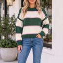  Sasha Shoulder Loose Pullover Sweater