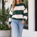  Sasha Shoulder Loose Pullover Sweater