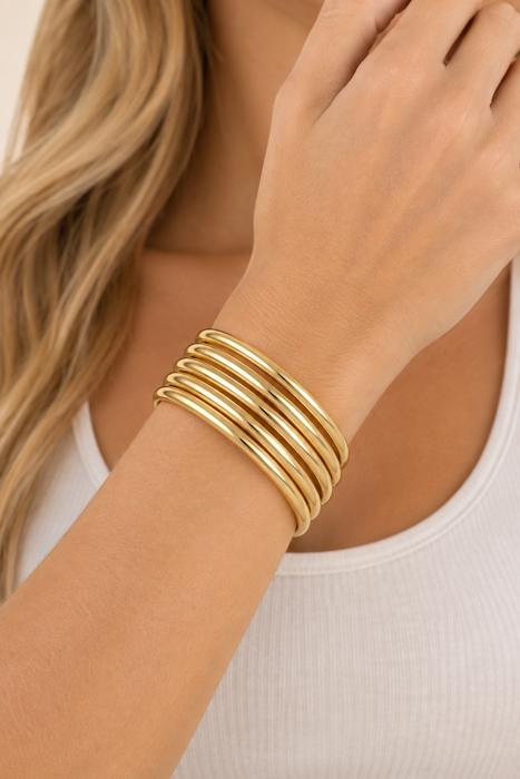 Savannah 5pc Metallic Bangle Bracelet Set