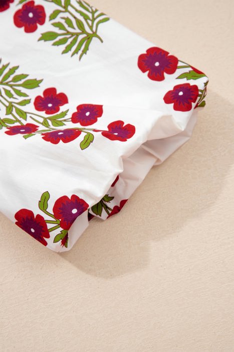 Scarlet Slit Neckline Blouse