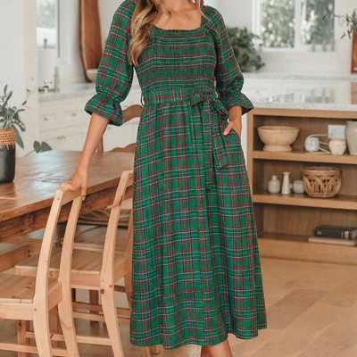 Scarlett Waist Flared Midi Dress