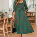  Scarlett Waist Flared Midi Dress