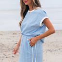  Scout Textured Crewneck Tee and Pocketed Skirt Set