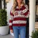 Red XL Sela Sleeve Regular Fit Cardigan
