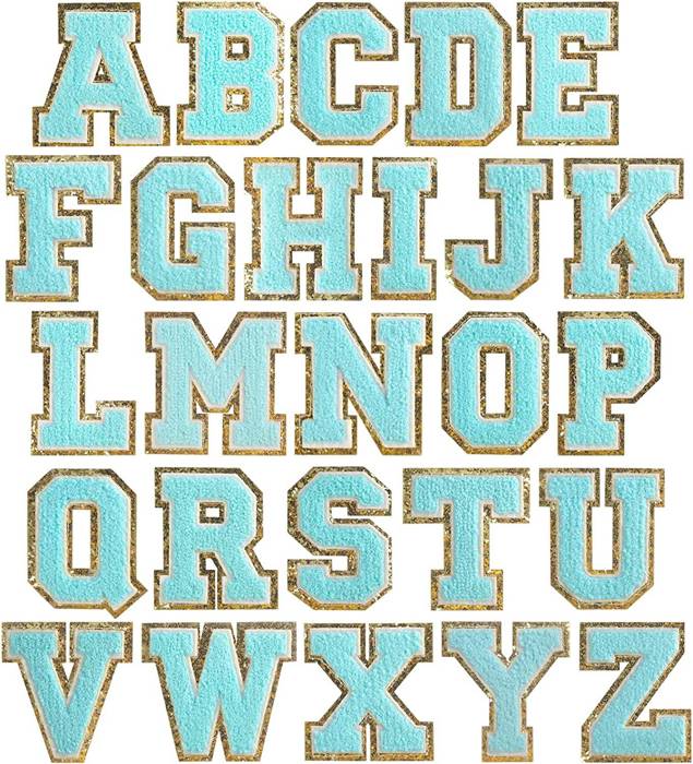 Self Adhesive Chenille Letters Patches