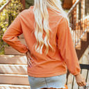  Sequined Pumpkin Halloween Sweatshirt