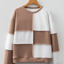 Dark Khaki Small Seraphina Raw Seamed Knitted Jumper