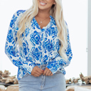  Serena Front Puff Sleeve Shirt