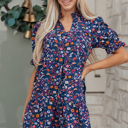  Serenity Puff Sleeve Mini Dress