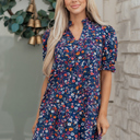  Serenity Puff Sleeve Mini Dress