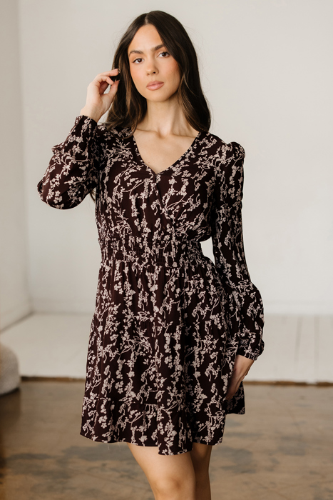 Serenity Waist Flared Mini Dress