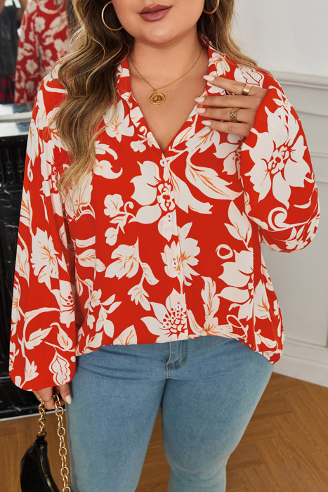 Shelby Print Loose Up PLUS Shirt