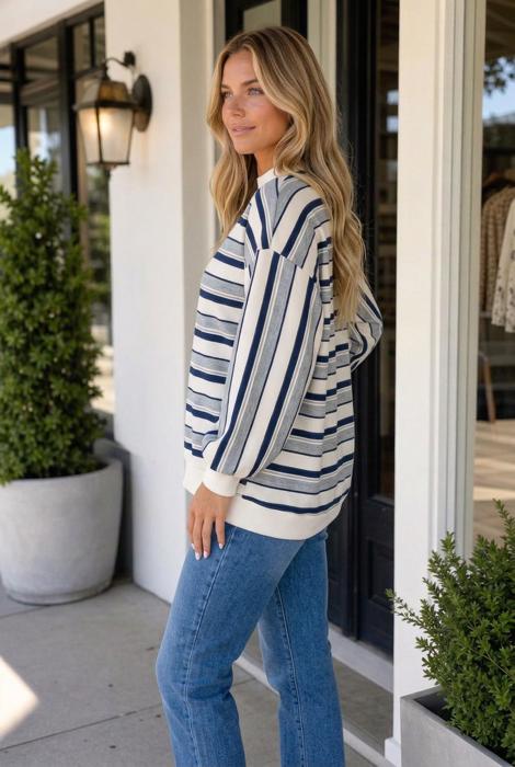 Shirley Sleeve Shift Silhouette Sweatshirt