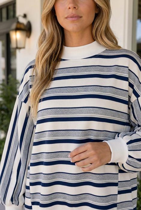 Shirley Sleeve Shift Silhouette Sweatshirt