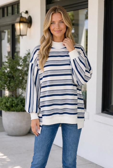 Shirley Sleeve Shift Silhouette Sweatshirt
