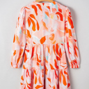  Sierra Print Long Sleeve Dress