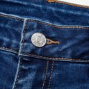  Sky Blue Chic Seam Detail Raw Hem Ankle Length Jeans
