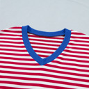 Red Stripe XL Skye Stripe Trim Tee Set