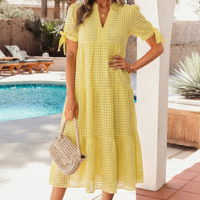Skyla Sleeve Tiered Midi Dress