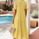  Skyla Sleeve Tiered Midi Dress