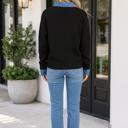  Socorro Collar Cuffed Casual Sweater