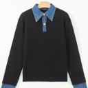  Socorro Collar Cuffed Casual Sweater