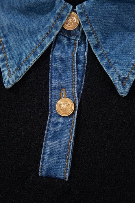 Socorro Collar Cuffed Casual Sweater