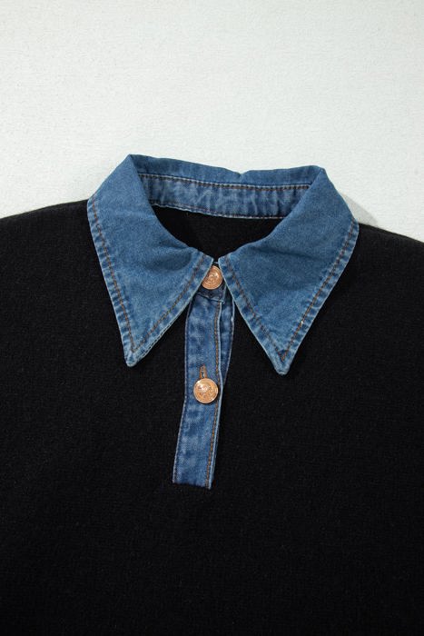 Socorro Collar Cuffed Casual Sweater