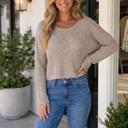 Gray Small Sofeya High Low Sweater