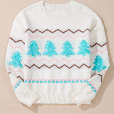 Sofia Trim Drop Shoulder Sweater